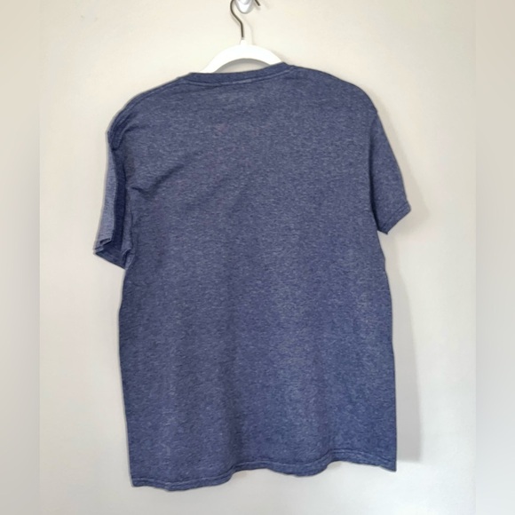 The Office Schrute Farms Unisex Medium Navy Heather Tee Shirt NWOT - Picture 3 of 3